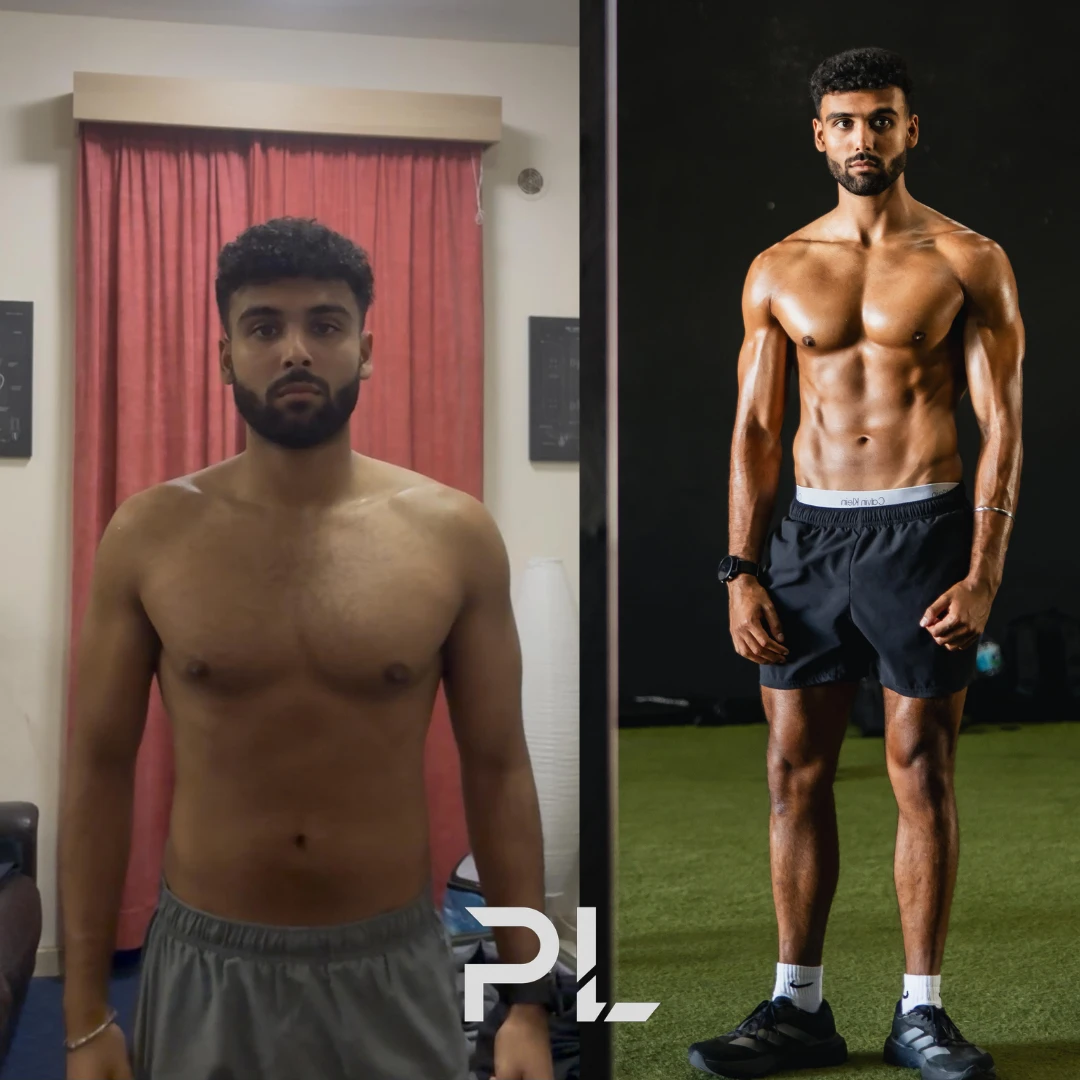 Client before and after: from bedroom photo to studio shoot
